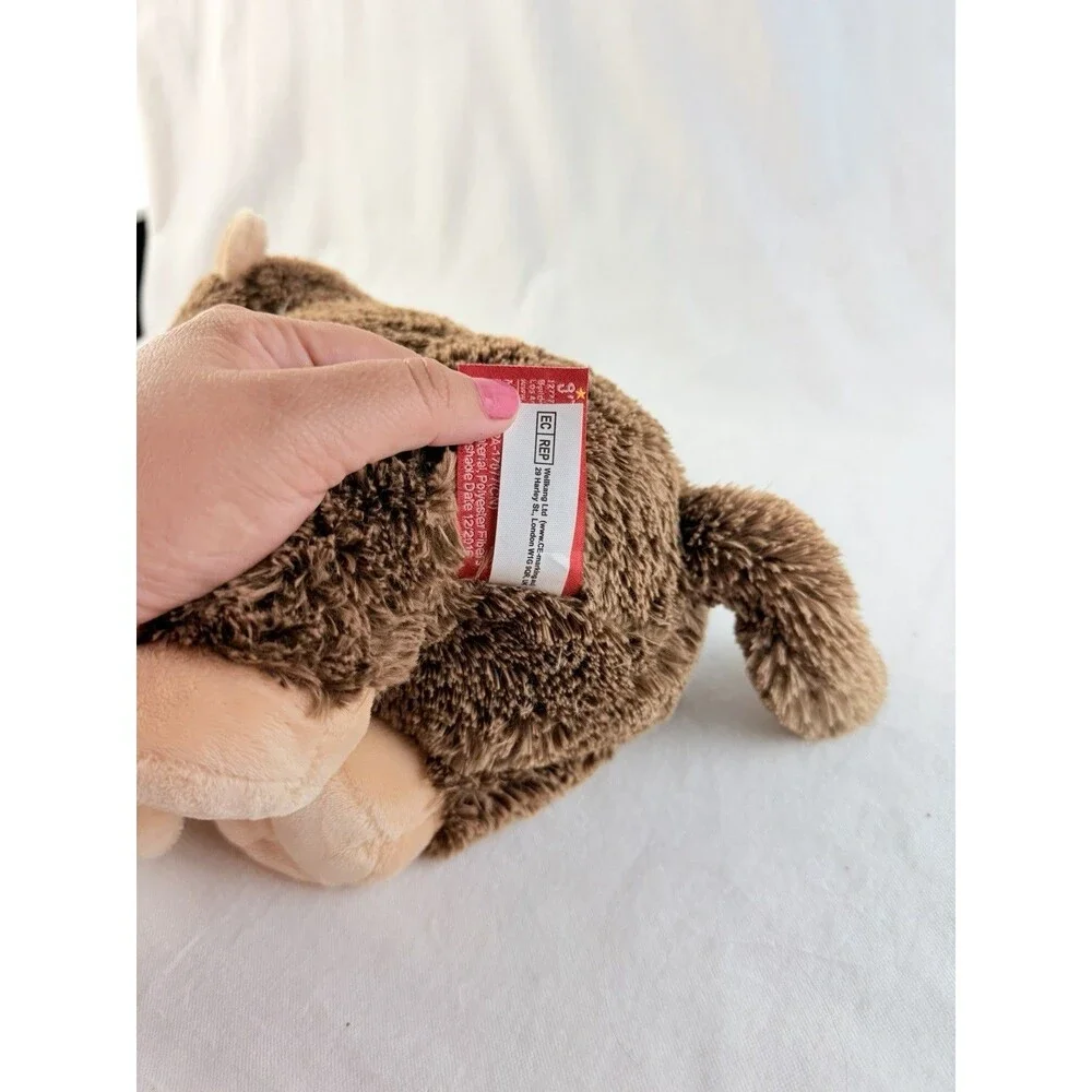 Russ Plush Monkey 12” Brown Tan Stuffed Animal Soft Cuddly Toy Vintage